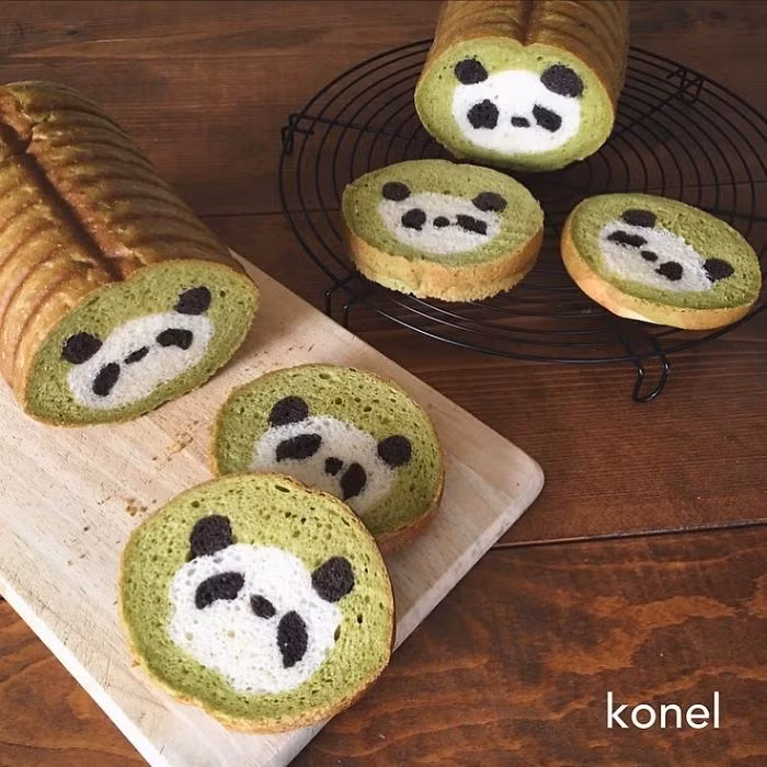 Bà mẹ Nhật đưa tranh vẽ vào lõi bánh mì