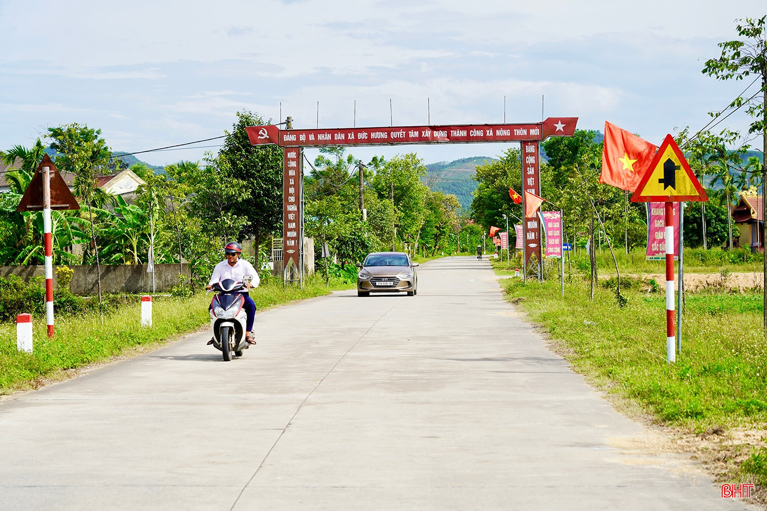 Hệ thống cơ sở hạ tầng xã Thượng Đức không ngừng được nâng chất, chỉnh trang.