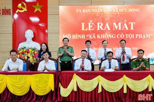 Ra mắt mô hình “xã không có tội phạm” đầu tiên của toàn quốc tại Hà Tĩnh