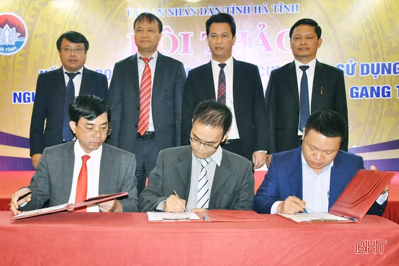 Hội thảo về gang thép tại Hà Tĩnh: Ký kết 3 thoả thuận hợp tác đầu tư gần 870 tỷ đồng