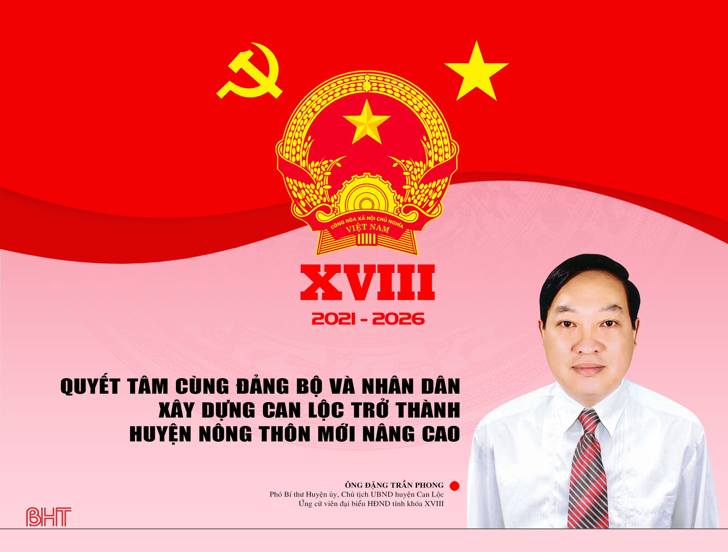 Quyết tâm cùng Đảng bộ và Nhân dân xây dựng Can Lộc trở thành huyện nông thôn mới nâng cao
