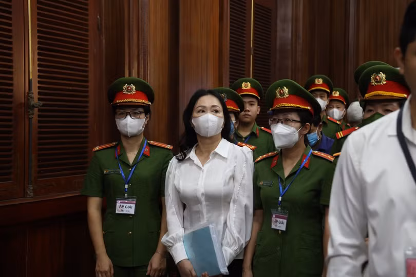 Bị cáo Trương Mỹ Lan tại phiên tòa sáng 5/3/2024. (Ảnh: Thanh Vũ/TTXVN)