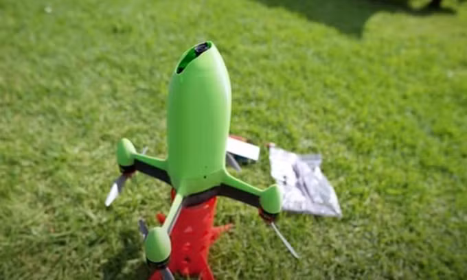 Peregrine 2 lập Kỷ lục Thế giới Guinness dành cho drone bay nhanh nhất. Ảnh: Luke Bell