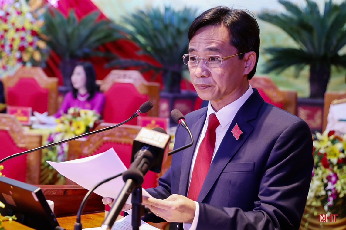 Toàn cảnh Đại hội Đảng bộ Hà Tĩnh lần thứ XIX, nhiệm kỳ 2020 - 2025