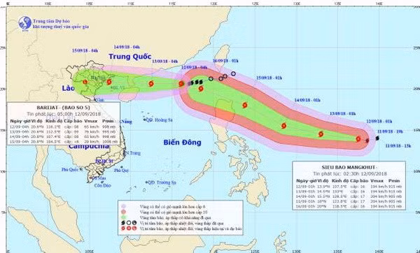 Bão số 5 có thể đi vào khu vực Bắc biển Đông trong 3 ngày tới