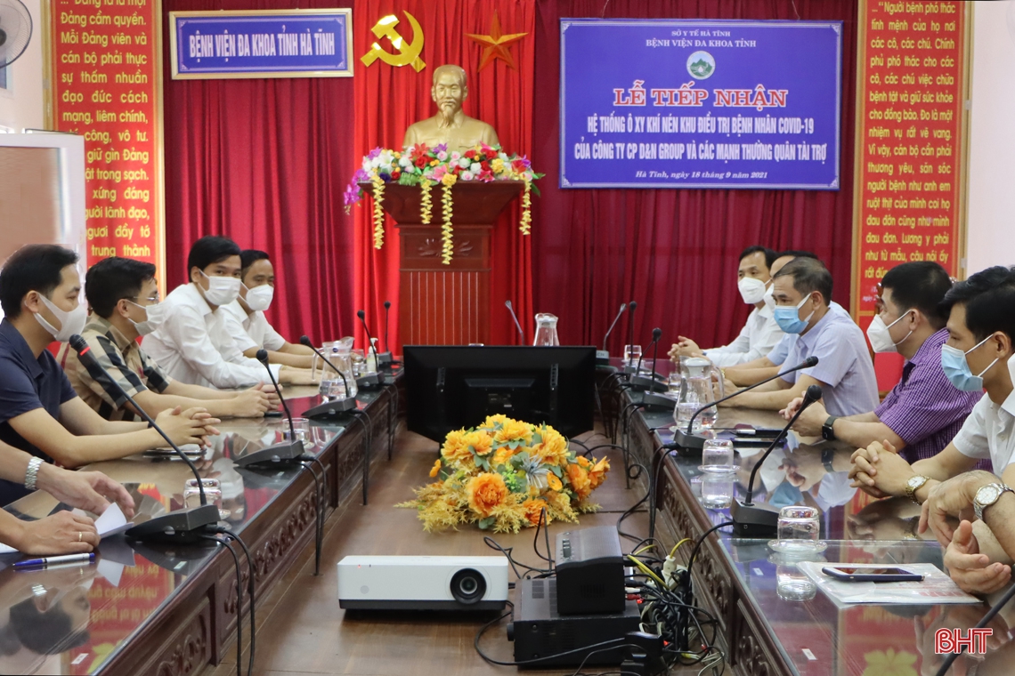 BVĐK tỉnh Hà Tĩnh tiếp nhận hệ thống ô-xy khí nén trị giá 1,1 tỷ đồng