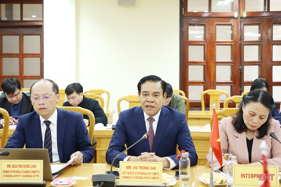 Hà Tĩnh cam kết đồng hành thực hiện tốt chương trình, dự án hợp tác với các tổ chức, doanh nghiệp Singapore