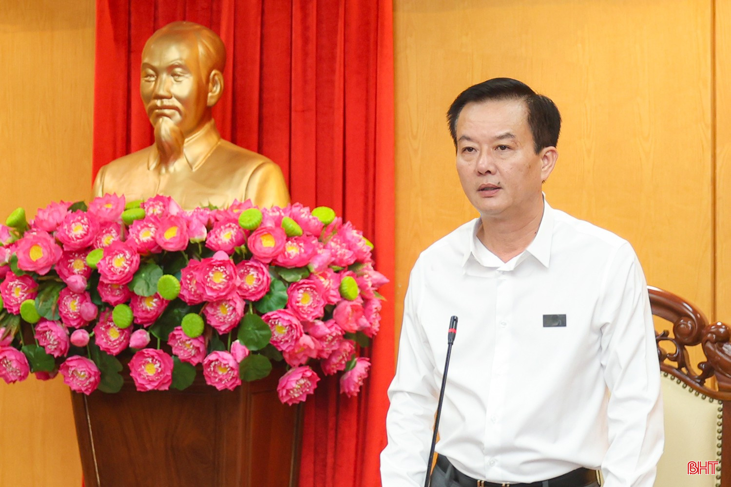 Phó Chủ tịch UBND tỉnh Trần Báu Hà kết luận hội nghị.