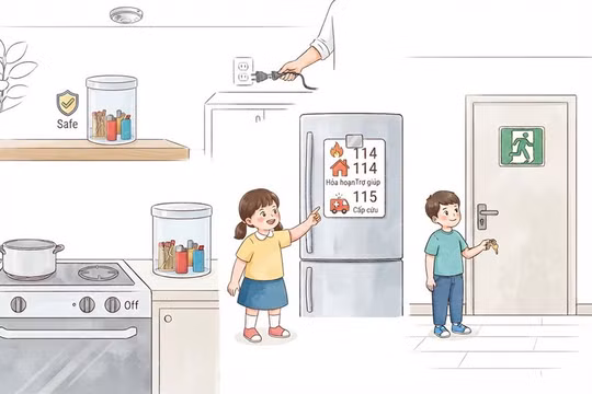 Khuyến cáo giải pháp an toàn phòng cháy, chữa cháy khi để trẻ em ở nhà một mình