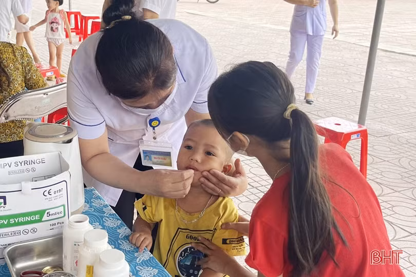 98% trẻ em Hà Tĩnh được bổ sung vitamin A