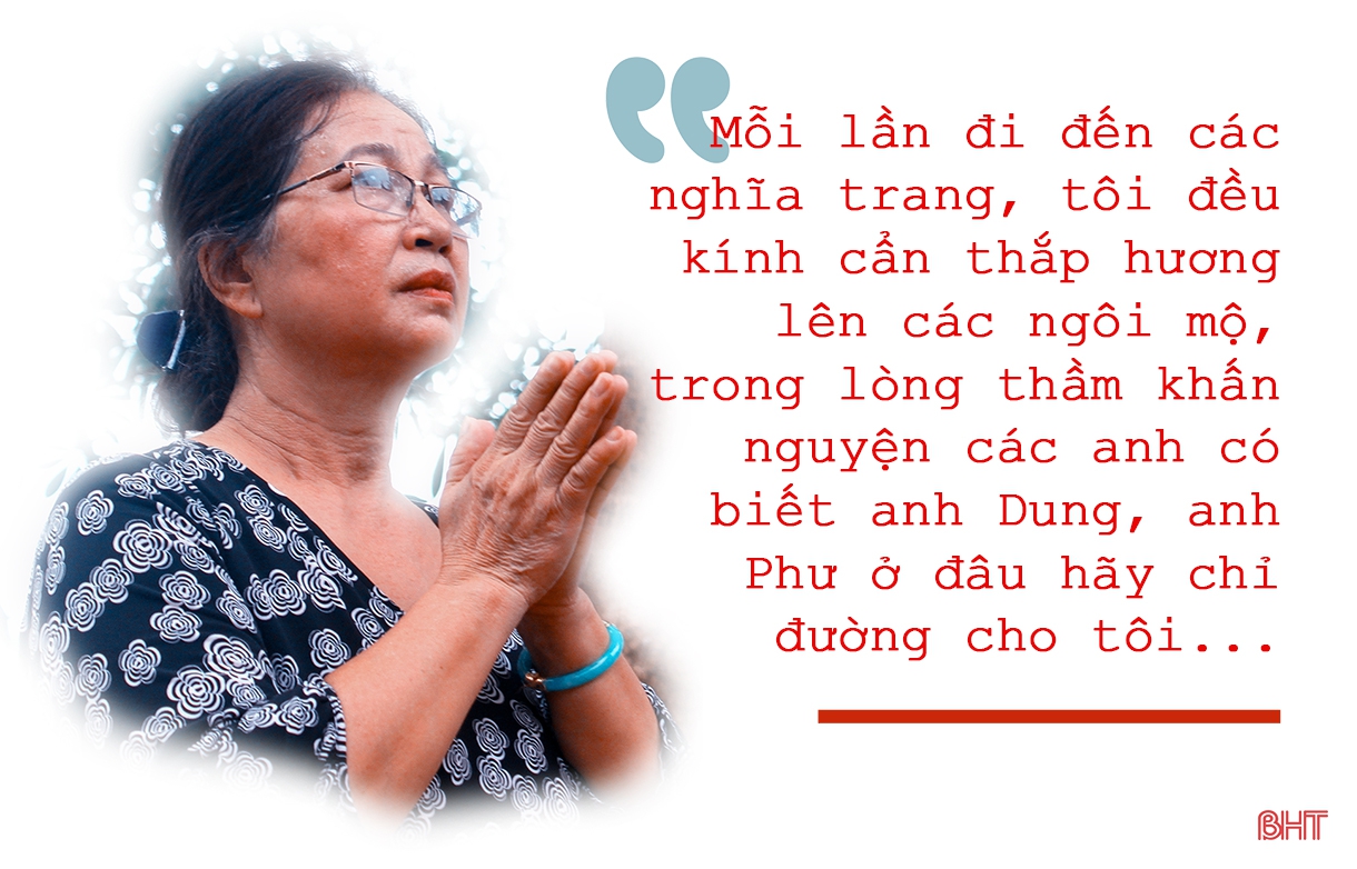 “Ở đâu thì các anh cũng nằm lại trên Tổ quốc mình”