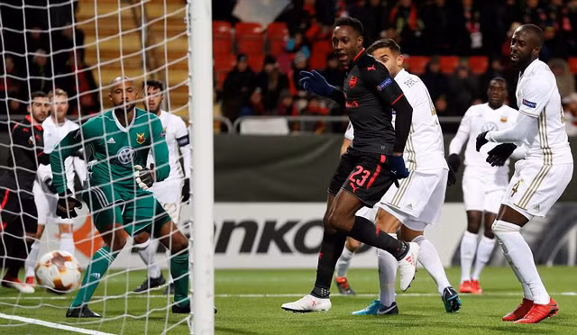 ostersunds 0 3 arsenal phao thu dat mot chan vao vong 1 8