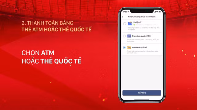 Hướng dẫn mua vé xem ĐT Việt Nam tại vòng loại World Cup 2022 trên ứng dụng di động
