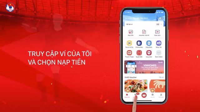 Hướng dẫn mua vé xem ĐT Việt Nam tại vòng loại World Cup 2022 trên ứng dụng di động