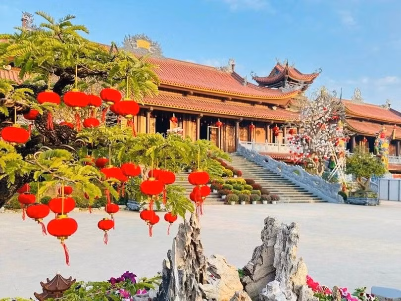 Một góc chùa Bầu ở phường Vĩnh Phúc, Phú Thọ (Ảnh: Thu Thủy).