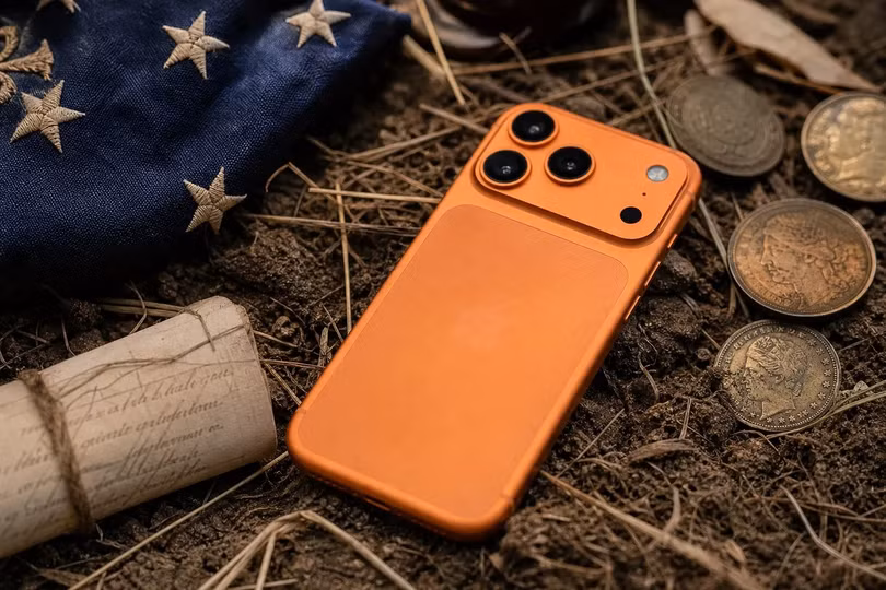 iPhone 17 Pro Max được niêm phong và mở ra sau 250 năm nữa. Ảnh: Squaredtech.