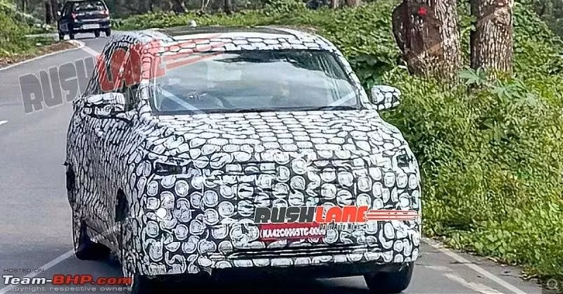 Chiếc xe được bắt gặp khi đang lái thử tại Ấn Độ. Ảnh: Team-BHP/Rushlane.