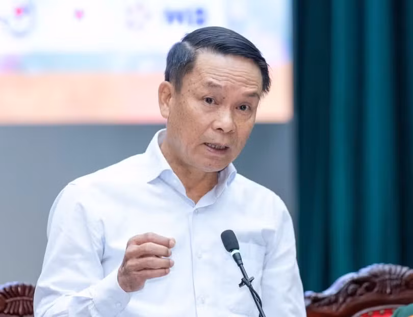 Đồng chí Nguyễn Đức Lợi, Phó Chủ tịch Thường trực Hội Nhà báo Việt Nam, phát biểu.
