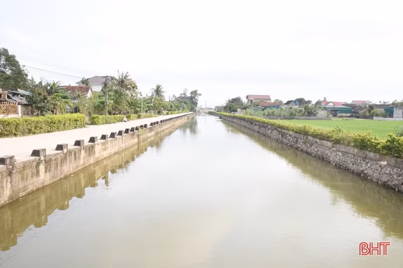 Lộc Hà đồng bộ hóa hệ thống thủy lợi phục vụ sản xuất 