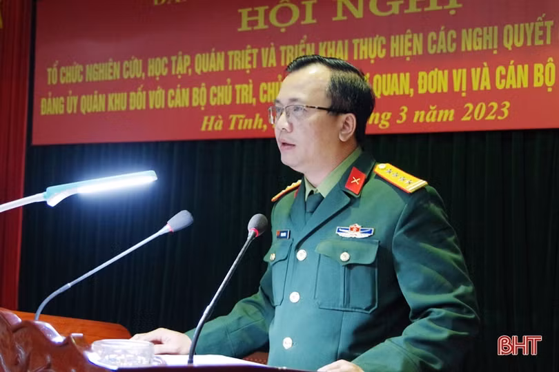 Đảng ủy Quân sự tỉnh Hà Tĩnh quán triệt các nghị quyết của Quân ủy Trung ương
