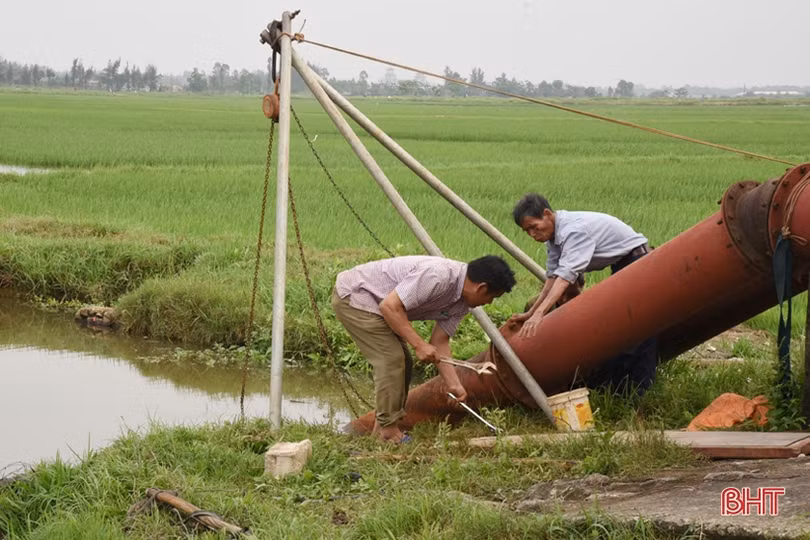 Lộc Hà đồng bộ hóa hệ thống thủy lợi phục vụ sản xuất 