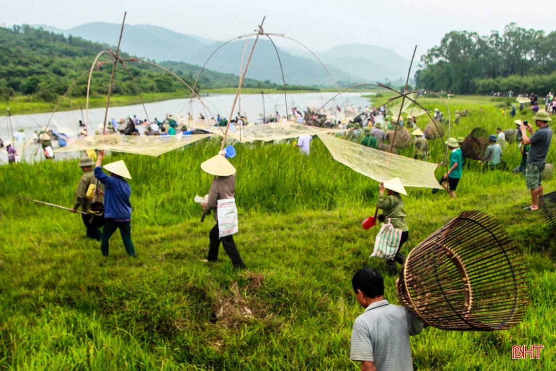 Lễ hội đánh bắt cá Đồng Hoa ở Hà Tĩnh, xem một lần nhớ mãi
