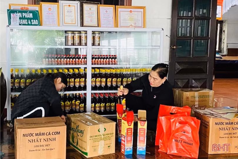 Cơ sở sản xuất OCOP Hà Tĩnh rộn ràng đơn hàng “khai xuân”