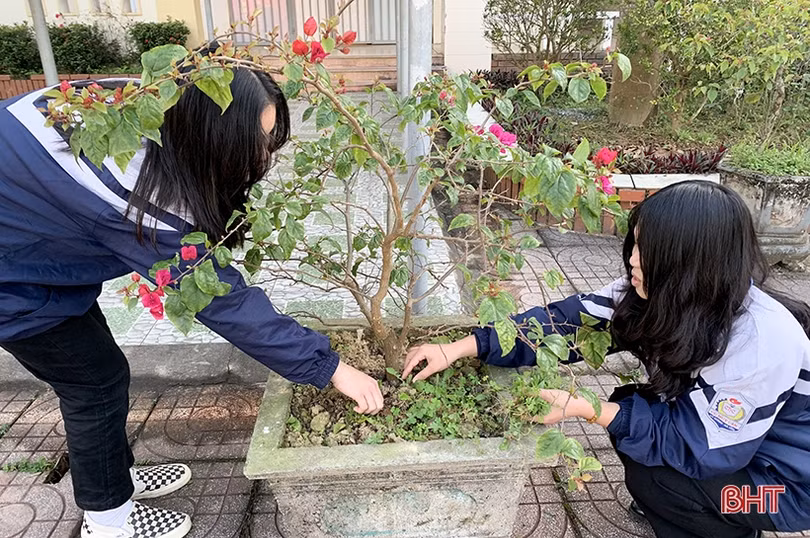 Các trường học ở Hà Tĩnh duy trì nền nếp từ giờ học đầu năm