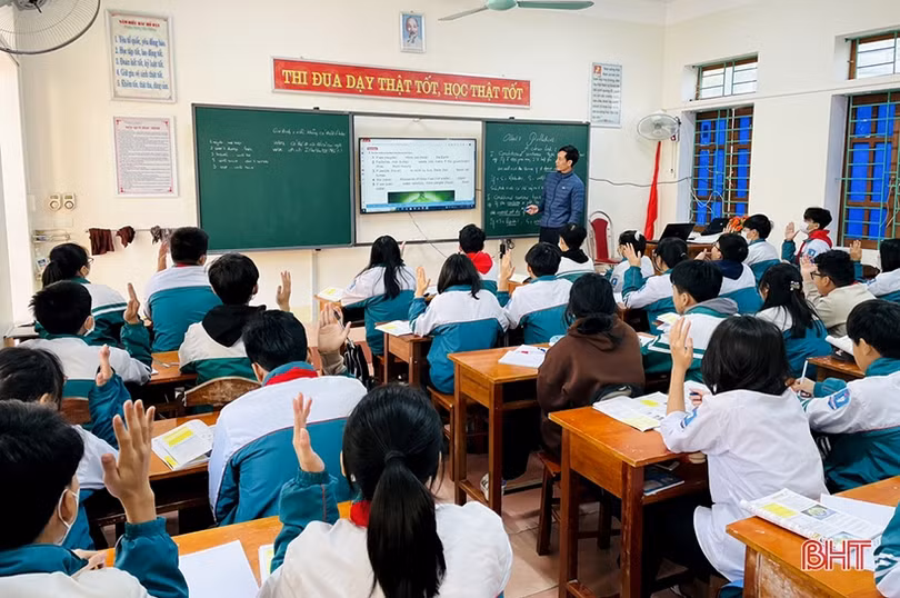 Các trường học ở Hà Tĩnh duy trì nền nếp từ giờ học đầu năm
