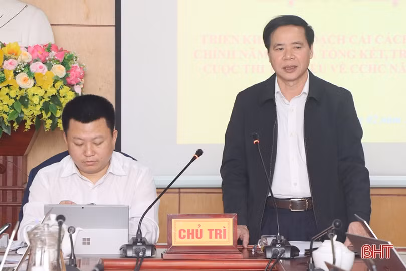 Cẩm Xuyên tăng 3 bậc trong bảng xếp hạng cải cách hành chính toàn tỉnh