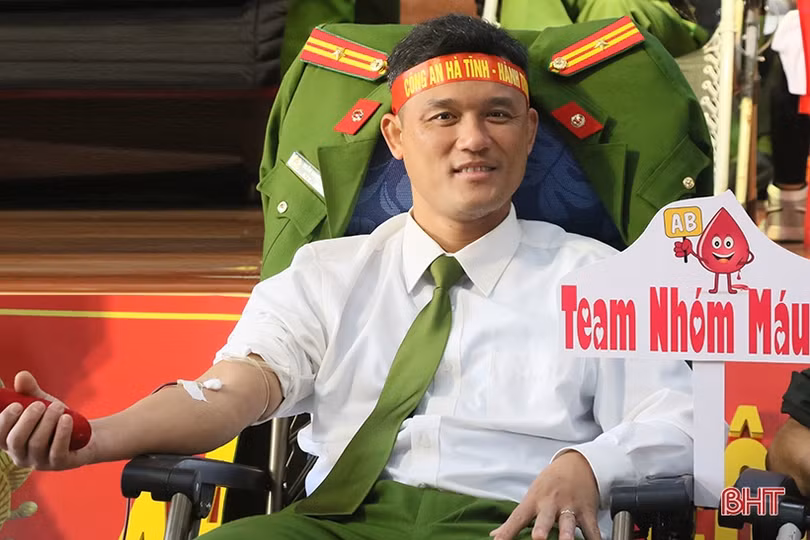 Công an tỉnh Hà Tĩnh thu về 186 đơn vị máu tình nguyện