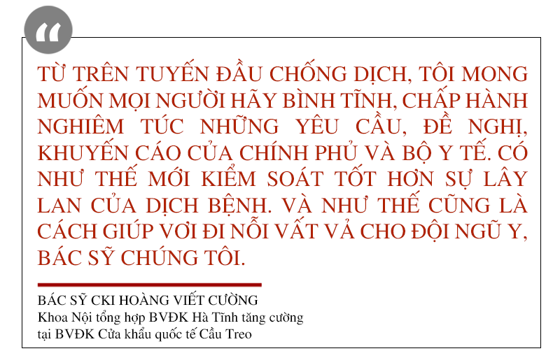 Chuyện kể từ bệnh viện chữa trị cho bệnh nhân Covid-19 nơi cửa khẩu Hà Tĩnh