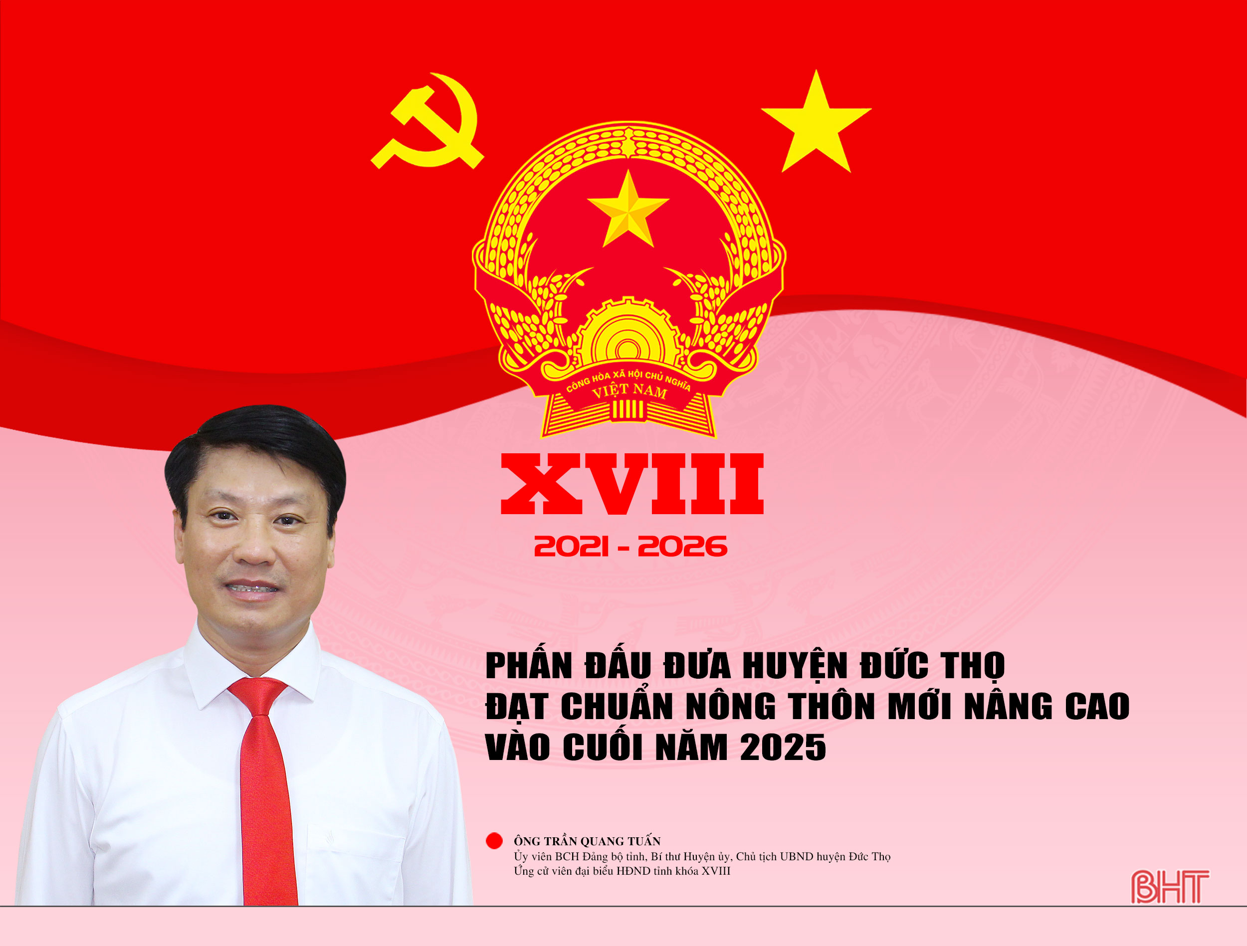 Phấn đấu đưa huyện Đức Thọ đạt chuẩn nông thôn mới nâng cao vào cuối năm 2025