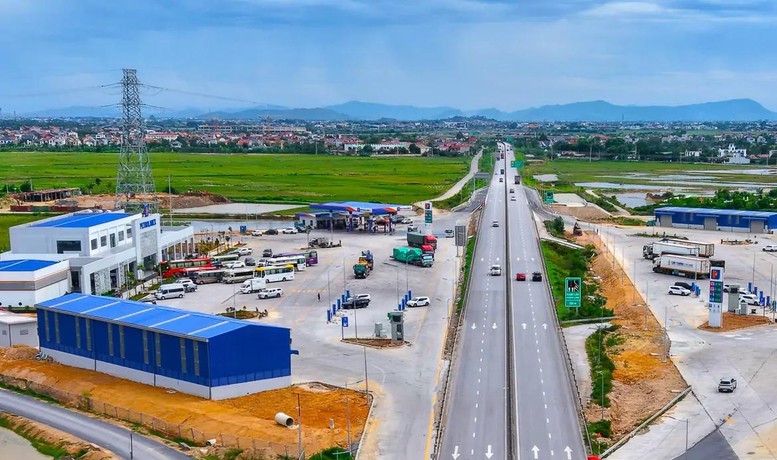 Trạm dừng nghỉ trên cao tốc Mai Sơn - Quốc lộ 45 thuộc tuyến cao tốc Bắc - Nam phía Đông đã đưa vào khai thác. Ảnh Chinhphu.vn