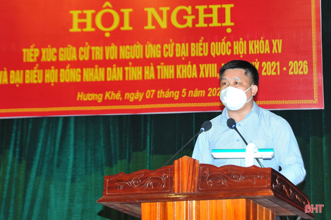12 ứng cử viên đại biểu Quốc hội, HĐND Hà Tĩnh tiếp xúc cử tri tại Hương Khê