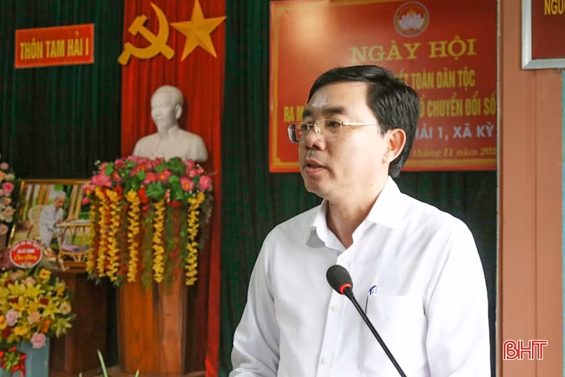 Ra mắt tổ chuyển đổi số cộng đồng trong Ngày hội Đại đoàn kết ở Kỳ Ninh