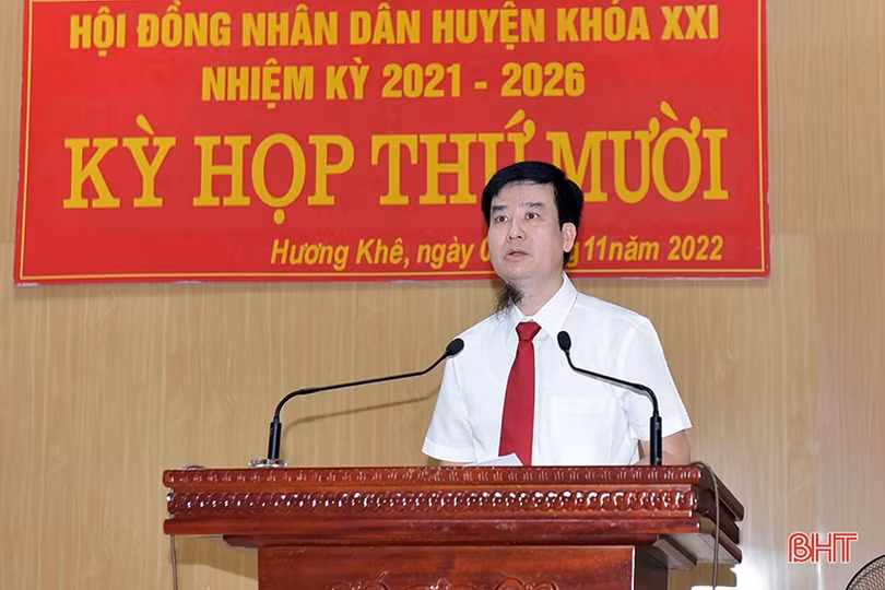 HĐND huyện Hương Khê có chủ tịch mới