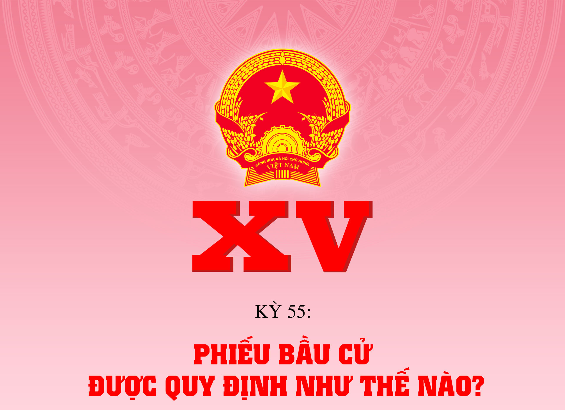 Phiếu bầu cử được quy định như thế nào?