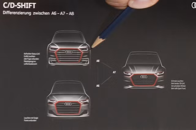 phac hoa dau tien ve audi a6 a7 a8 the he moi