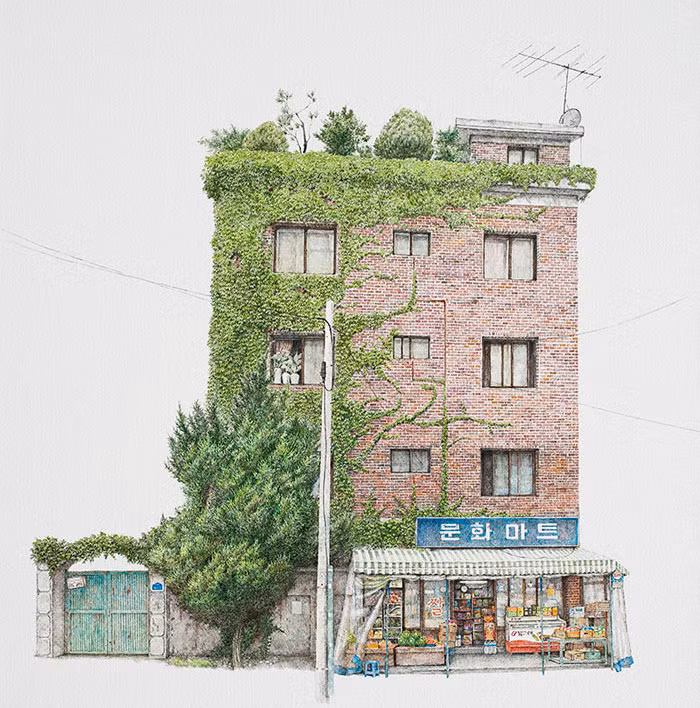 hoa si han quoc danh 20 nam di ve nhung cua hang tien loi