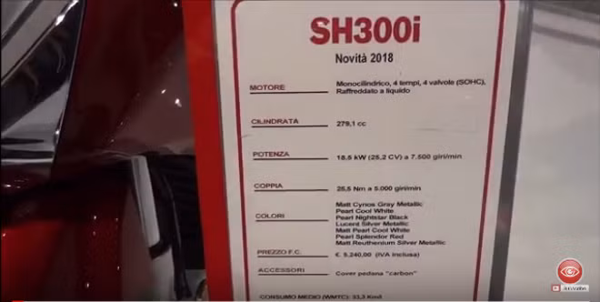 thong so bang gia honda sh 300i 2018 moi ra mat