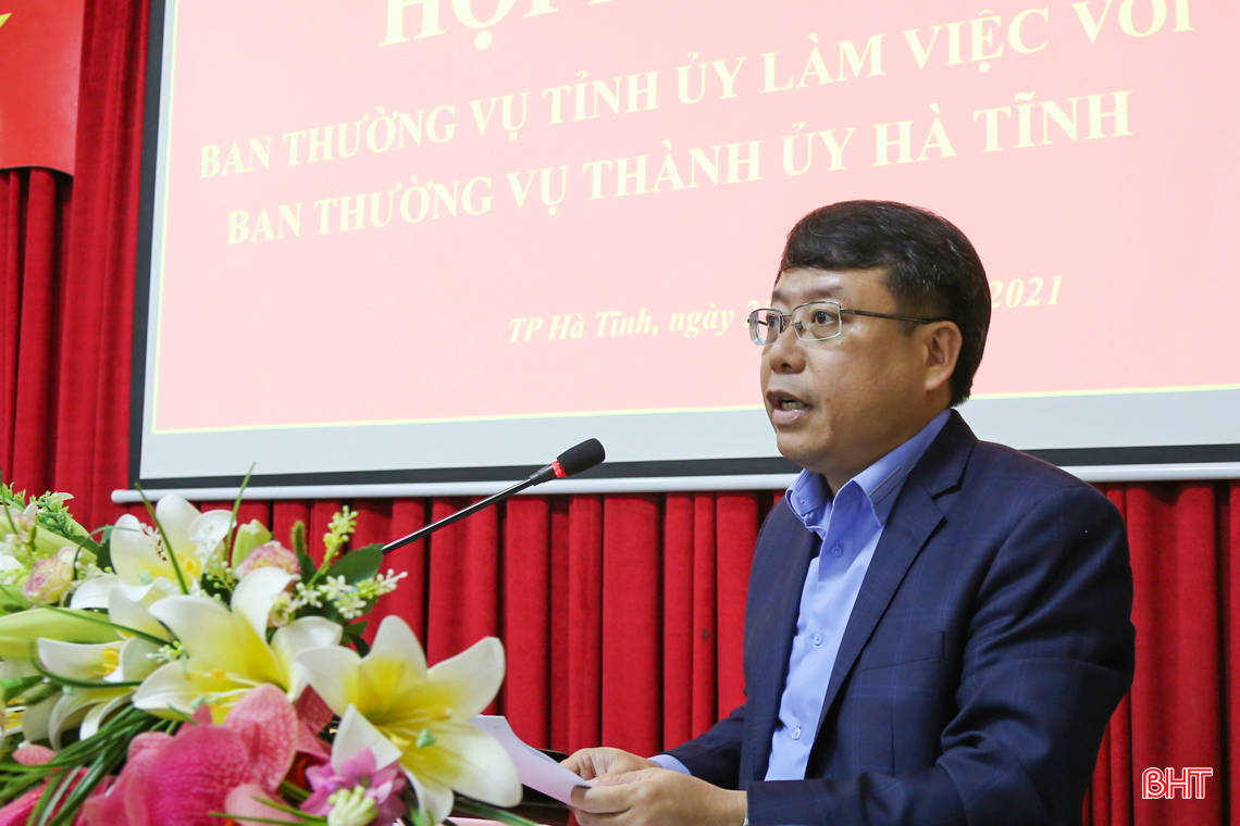 Các sở, ngành đồng hành, hỗ trợ thành phố phát triển xứng đáng là “trái tim” của Hà Tĩnh