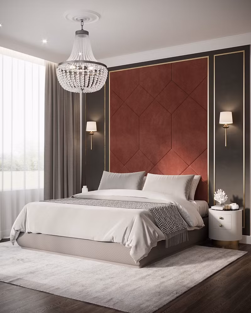 Trang trí phòng ngủ màu đỏ dành cho người năng động