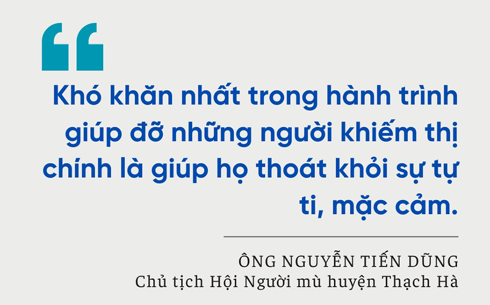 “Khuyết tật về mắt không phải là bất hạnh mà chỉ là sự bất tiện mà thôi...”