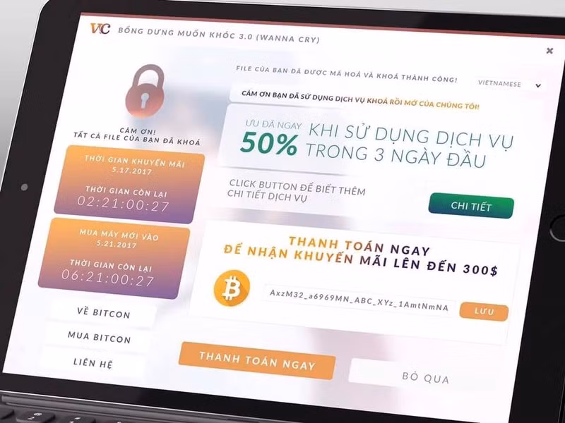 ma doc wannacry tro thanh nan nhan cua dan che anh tren mang