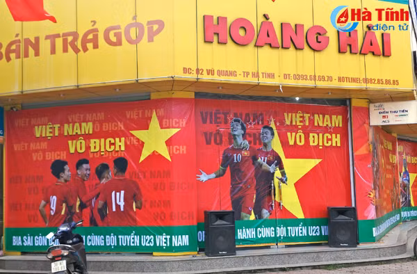 tp ha tinh ron rang co hoa truoc tran chung ket u23 viet nam u23 uzbekistan