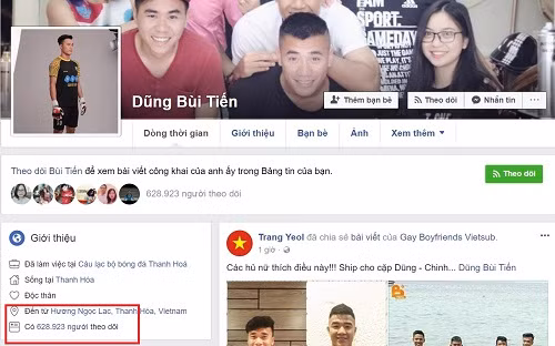 facebook mao danh cau thu u23 viet nam moc len nhu nam