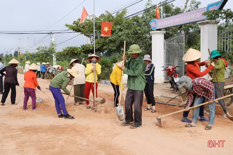 “60 ngày cao điểm xây dựng nông thôn mới” ở huyện miền núi Hà Tĩnh