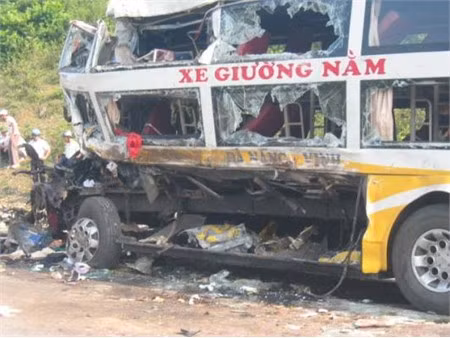 Hiện trường vụ tai nạn.
