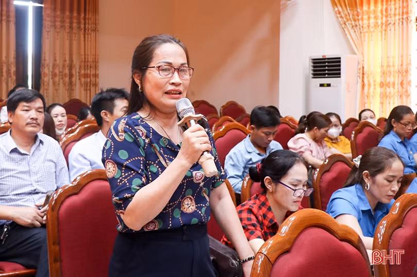 Lãnh đạo huyện Can Lộc lắng nghe tâm tư, nguyện vọng của cán bộ, giáo viên ngành giáo dục